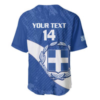 Custom Greece Football Baseball Jersey Ethniki Elladas - Blue Version - Wonder Print Shop