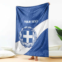 Custom Greece Football Blanket Ethniki Elladas - Blue Version