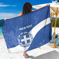 Custom Greece Football Sarong Ethniki Elladas - Blue Version - Wonder Print Shop