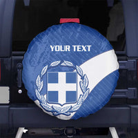 Custom Greece Football Spare Tire Cover Ethniki Elladas - Blue Version - Wonder Print Shop