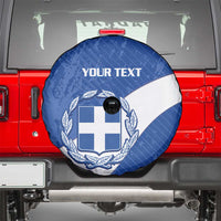 Custom Greece Football Spare Tire Cover Ethniki Elladas - Blue Version - Wonder Print Shop