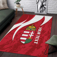 Custom Hungary Football Area Rug Go Magyarok - Curves Style - Wonder Print Shop