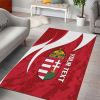 Custom Hungary Football Area Rug Go Magyarok - Curves Style - Wonder Print Shop