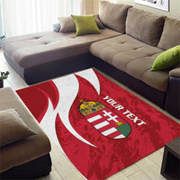 Custom Hungary Football Area Rug Go Magyarok - Curves Style - Wonder Print Shop