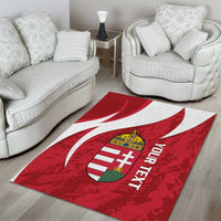 Custom Hungary Football Area Rug Go Magyarok - Curves Style - Wonder Print Shop