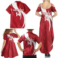 Custom Hungary Football Family Matching Summer Maxi Dress and Hawaiian Shirt Go Magyarok - Curves Style - Wonder Print Shop