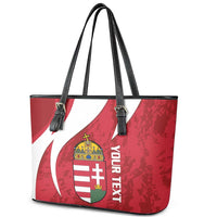 Custom Hungary Football Leather Tote Bag Go Magyarok - Curves Style - Wonder Print Shop
