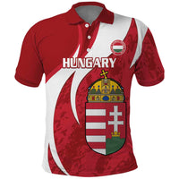 Custom Hungary Football Polo Shirt Go Magyarok - Curves Style - Wonder Print Shop
