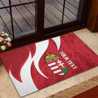 Custom Hungary Football Rubber Doormat Go Magyarok - Curves Style - Wonder Print Shop
