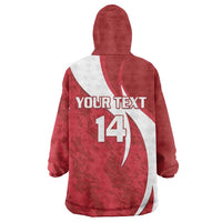 Custom Hungary Football Wearable Blanket Hoodie Go Magyarok - Curves Style - Wonder Print Shop