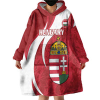 Custom Hungary Football Wearable Blanket Hoodie Go Magyarok - Curves Style - Wonder Print Shop