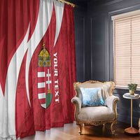 Custom Hungary Football Window Curtain Go Magyarok - Curves Style - Wonder Print Shop