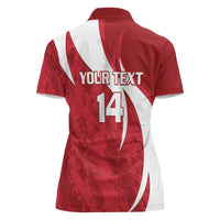 Custom Hungary Football Women Polo Shirt Go Magyarok - Curves Style - Wonder Print Shop