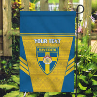 Custom Sweden Football Garden Flag Go Blagult - Scandinavian Pattern - Wonder Print Shop