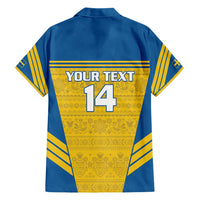 Custom Sweden Football Hawaiian Shirt Go Blagult - Scandinavian Pattern - Wonder Print Shop