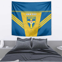 Custom Sweden Football Tapestry Go Blagult - Scandinavian Pattern - Wonder Print Shop