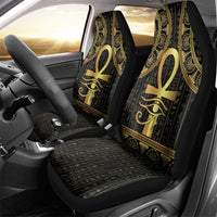 Ancient Egypt Ankh and Eye Of Horus Car Seat Cover Egyptian Hieroglyphs - Wonder Print Shop