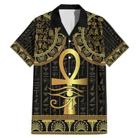 Ancient Egypt Ankh and Eye Of Horus Family Matching Mermaid Dress and Hawaiian Shirt Egyptian Hieroglyphs - Wonder Print Shop