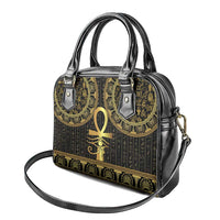 Ancient Egypt Ankh and Eye Of Horus Shoulder Handbag Egyptian Hieroglyphs