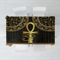 Ancient Egypt Ankh and Eye Of Horus Tablecloth Egyptian Hieroglyphs - Wonder Print Shop