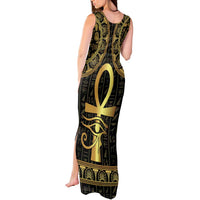 Ancient Egypt Ankh and Eye Of Horus Tank Maxi Dress Egyptian Hieroglyphs - Wonder Print Shop