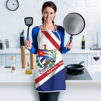 Cuba Independence Day Apron Patria o Muerte Venceremos Curve Flag Style - Wonder Print Shop