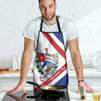 Cuba Independence Day Apron Patria o Muerte Venceremos Curve Flag Style - Wonder Print Shop