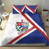 Cuba Independence Day Bedding Set Patria o Muerte Venceremos Curve Flag Style - Wonder Print Shop