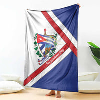 Cuba Independence Day Blanket Patria o Muerte Venceremos Curve Flag Style - Wonder Print Shop