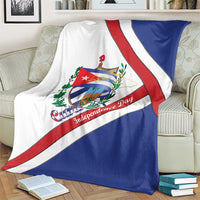 Cuba Independence Day Blanket Patria o Muerte Venceremos Curve Flag Style - Wonder Print Shop