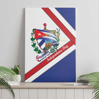 Cuba Independence Day Canvas Wall Art Patria o Muerte Venceremos Curve Flag Style - Wonder Print Shop