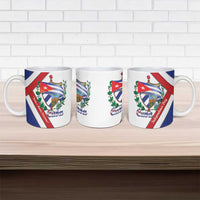Cuba Independence Day Ceramic Mug Patria o Muerte Venceremos Curve Flag Style - Wonder Print Shop