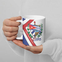 Cuba Independence Day Ceramic Mug Patria o Muerte Venceremos Curve Flag Style - Wonder Print Shop