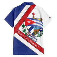 Cuba Independence Day Family Matching Puletasi and Hawaiian Shirt Patria o Muerte Venceremos Curve Flag Style - Wonder Print Shop