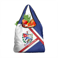 Cuba Independence Day Grocery Bag Patria o Muerte Venceremos Curve Flag Style - Wonder Print Shop