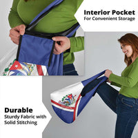 Cuba Independence Day Grocery Bag Patria o Muerte Venceremos Curve Flag Style - Wonder Print Shop