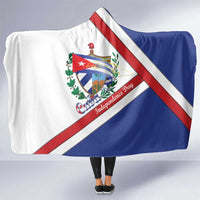 Cuba Independence Day Hooded Blanket Patria o Muerte Venceremos Curve Flag Style - Wonder Print Shop