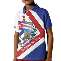 Cuba Independence Day Kid Polo Shirt Patria o Muerte Venceremos Curve Flag Style - Wonder Print Shop