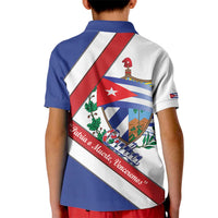 Cuba Independence Day Kid Polo Shirt Patria o Muerte Venceremos Curve Flag Style - Wonder Print Shop