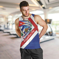 Cuba Independence Day Men Tank Top Patria o Muerte Venceremos Curve Flag Style - Wonder Print Shop