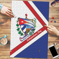 Cuba Independence Day Puzzle Patria o Muerte Venceremos Curve Flag Style - Wonder Print Shop