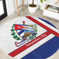 Cuba Independence Day Round Carpet Patria o Muerte Venceremos Curve Flag Style - Wonder Print Shop