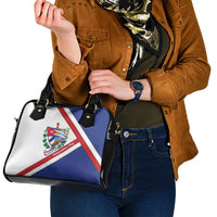 Cuba Independence Day Shoulder Handbag Patria o Muerte Venceremos Curve Flag Style - Wonder Print Shop