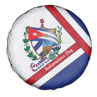 Cuba Independence Day Spare Tire Cover Patria o Muerte Venceremos Curve Flag Style - Wonder Print Shop