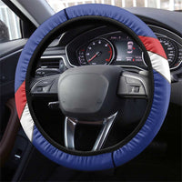 Cuba Independence Day Steering Wheel Cover Patria o Muerte Venceremos Curve Flag Style - Wonder Print Shop