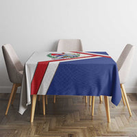 Cuba Independence Day Tablecloth Patria o Muerte Venceremos Curve Flag Style - Wonder Print Shop