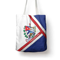 Cuba Independence Day Tote Bag Patria o Muerte Venceremos Curve Flag Style - Wonder Print Shop