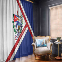 Cuba Independence Day Window Curtain Patria o Muerte Venceremos Curve Flag Style - Wonder Print Shop