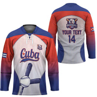 Cuba Baseball Custom Hockey Jersey 2026 Go Champions White Version - Wonder Print Shop