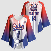 Cuba Baseball Custom Kimono Sleeve Blouse 2026 Go Champions White Version - Wonder Print Shop